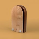 Arch Wood Block Award with Maple Face Plate