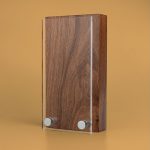 Oblong Wood Block Award with Acrylic front