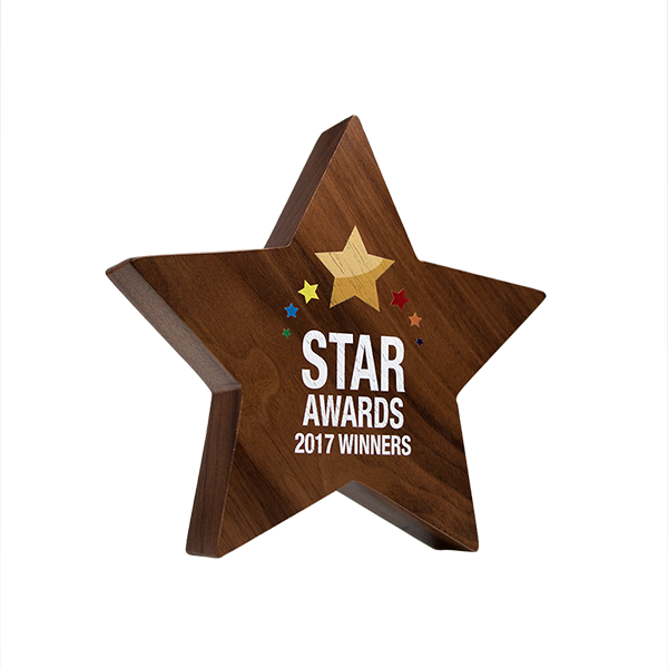 real wood block awards complex Star